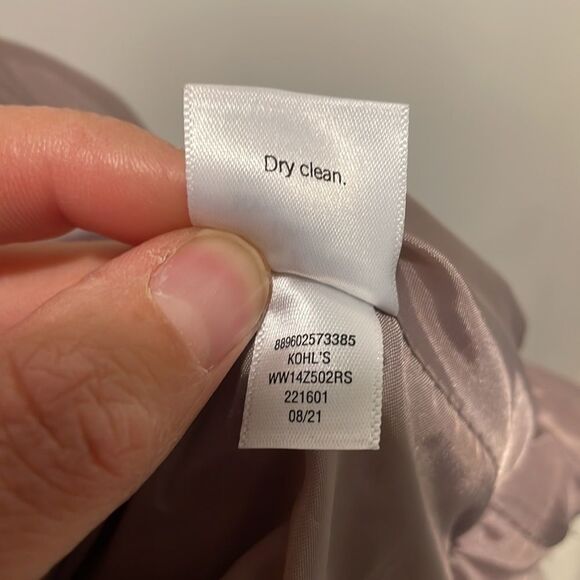 Nine West pink/brownish fuzzy woman’s coat - Picture 9 of 9